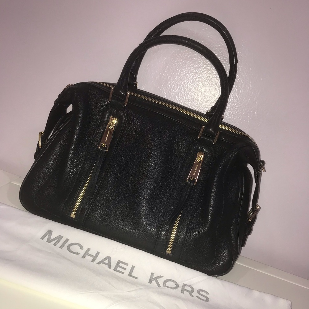 Michael Kors Black Leather Bag